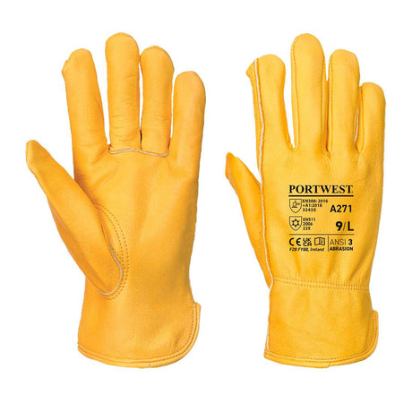 Lined Driver Glove - Tan