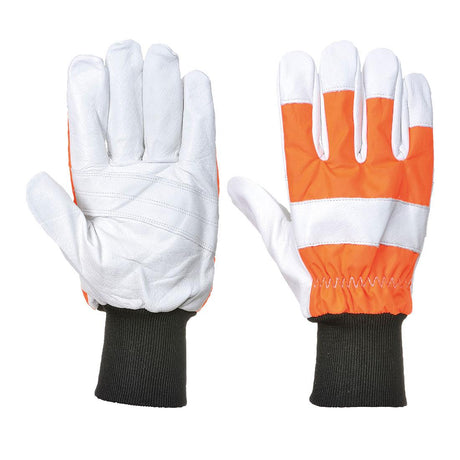 Oak Chainsaw Protective Glove (Class 0) - Orange