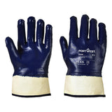 Grip Nitrile Fully Dipped Safety Cuff - Navy