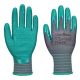 Grip 15 Nitrile Crinkle Glove (Pk12) - Grey/Green