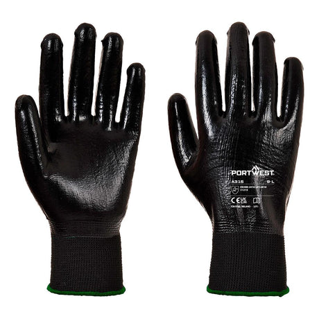 Grip 13 Full Coating Nitrile Glove - Black