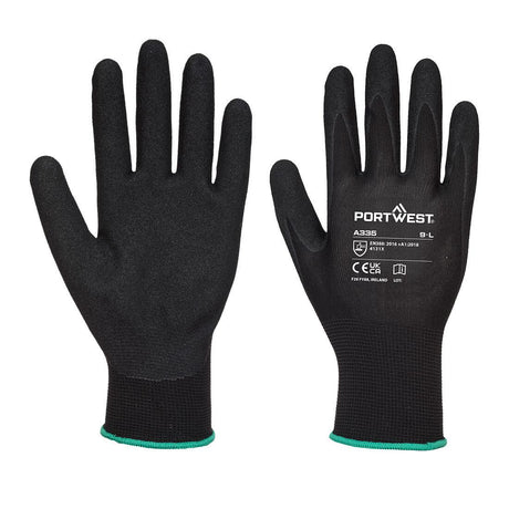 Dermi-Grip NPR15 Nitrile Sandy Glove - Black