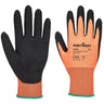 Dermi-Grip NPR15 Nitrile Sandy Glove - Orange/Black