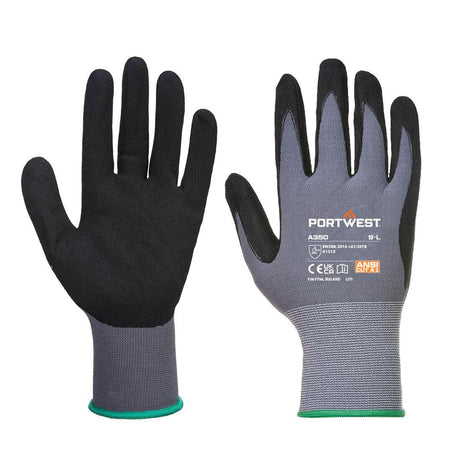 Grip 15 Nitrile Sandy Glove - Black