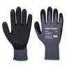 Grip 15 Nitrile Sandy Dotted Glove - Grey/Black