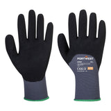 Grip 15 Nitrile Sandy 3/4 Palm Glove - Grey/Black
