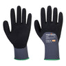 Grip 15 Nitrile Sandy 3/4 Palm Glove - Grey/Black