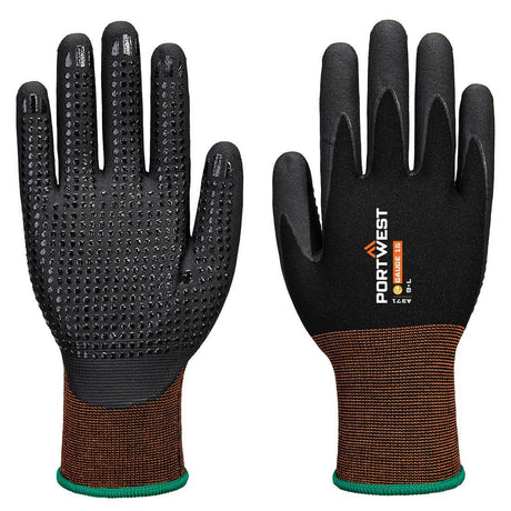 GP Grip 15 Nitrile Micro Foam Dotted Glove - Black
