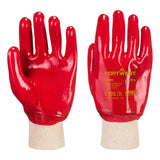 Grip PVC Knitwrist - Red