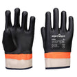 Grip PVC Double Dipped Sandy Glove - Black/Orange