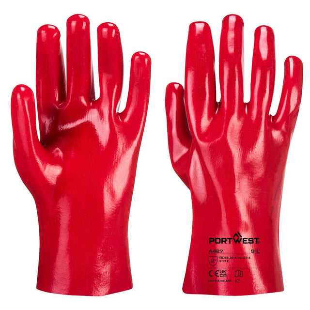 Grip 12 PVC Gauntlet 27cm - Red