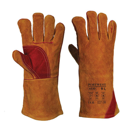 Reinforced Welding Gauntlet - Brown