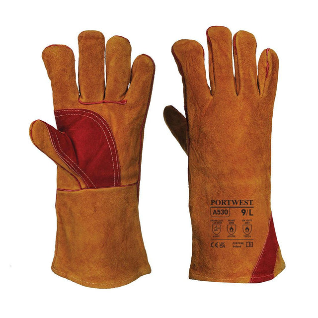 Reinforced Welding Gauntlet - Brown