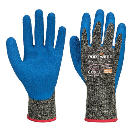 Cut D10 Latex Aramid Glove - Black/Blue