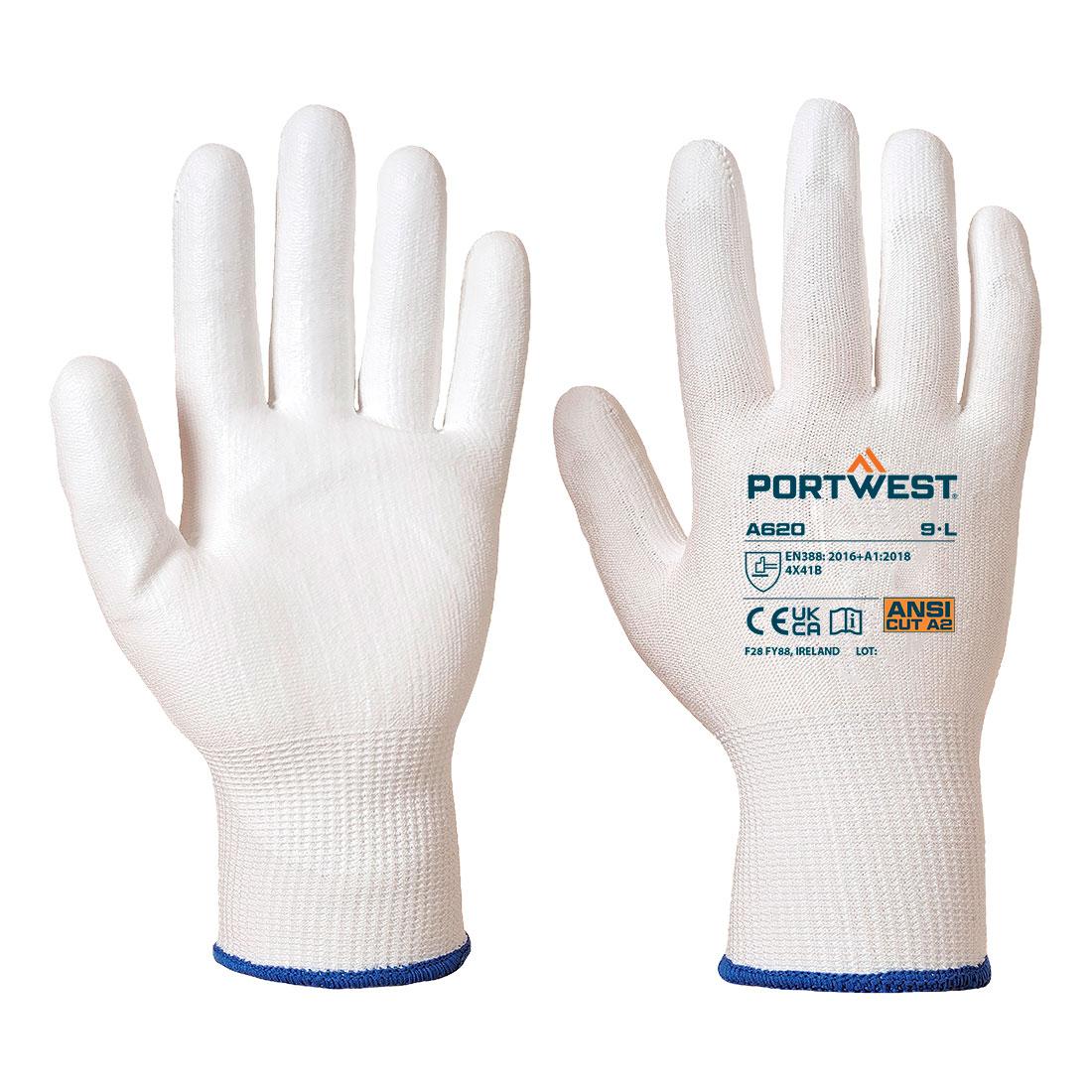 Cut B13 PU Glove - White