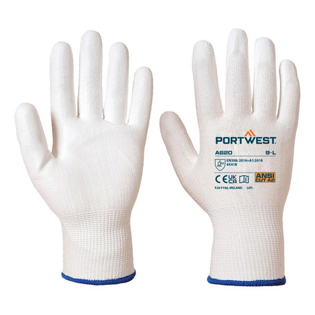 Cut B13 PU Glove - White