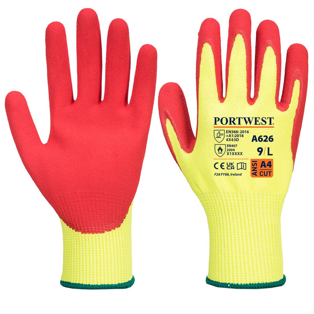 Vis-Tex Cut D13 Nitrile Glove - Yellow/Red