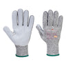 Cut D13 Leather Palm Glove - Grey