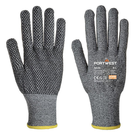 Cut D13 PVC Dot Glove - Grey