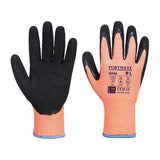 Vis-Tex Winter Cut D13 Nitrile Glove - Orange/Black