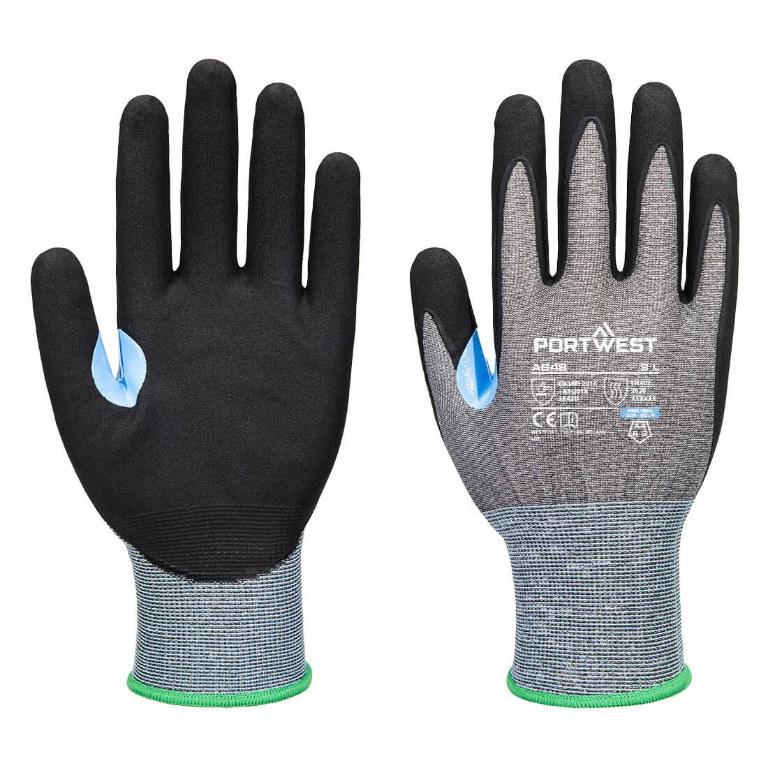 CS Cut D21 Nitrile Glove - Grey/Black
