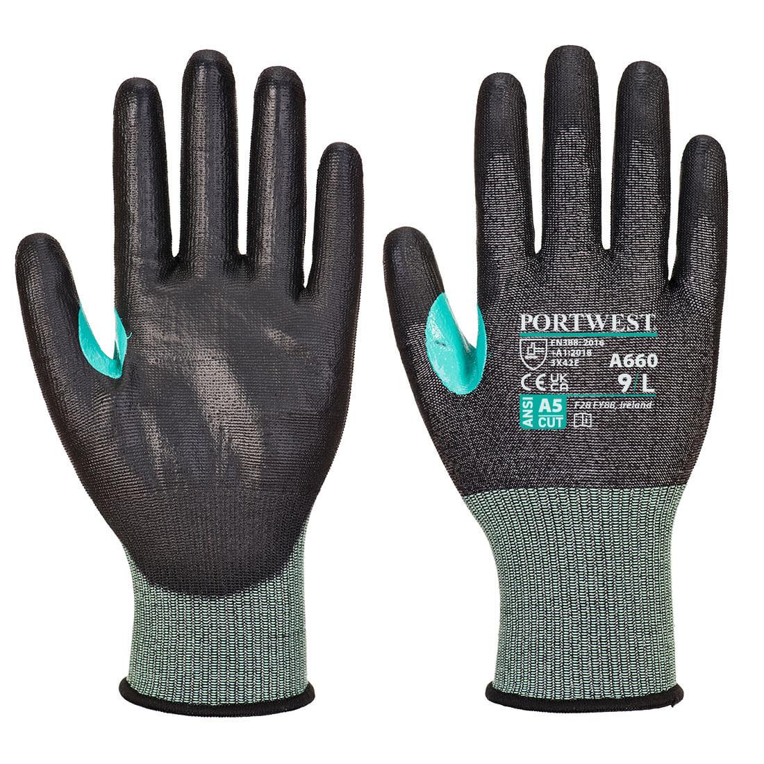 CS Cut E18 PU Glove - Black