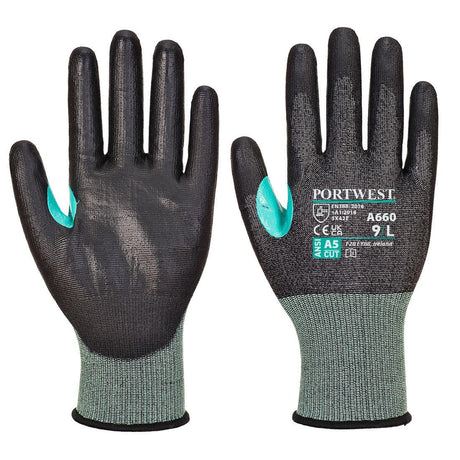 CS Cut E18 PU Glove - Black