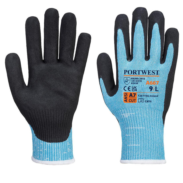 Claymore Cut F13 Nitrile Glove - Blue/Black