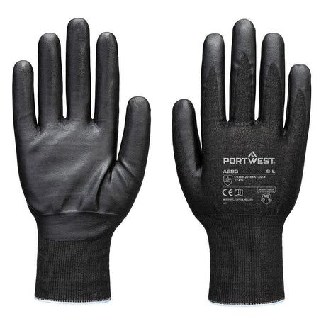Cut F21 Nitrile Tungsten Glove A9 - Black