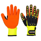 Anti Impact Grip Glove - Yellow/Orange