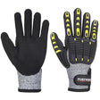 Anti Impact Cut Resistant Glove - Grey/Black