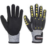 Impact C13 Nitrile Sandy Reinforced Palm Glove - Grey/Black