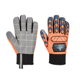 Impact B205 Waterproof Dotted Palm Glove - Orange/Blue