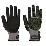 Impact F15 Nitrile Foam Reinforced G Palm Glove - Black/Green