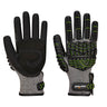 Impact F15 Nitrile Foam Reinforced G Palm Glove - Black/Green