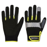PW3 Mechanic 80 Reflective Utility Glove - Black/Yellow