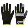 PW3 Mechanic 80 Reflective Utility Glove - Black/Yellow