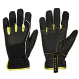 PW3 Mechanic 540 PU Reinforced Palm Glove - Black/Yellow
