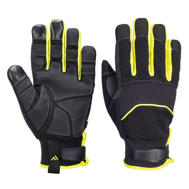Needle Resistant F350 Mechanical Glove - Black/Yellow