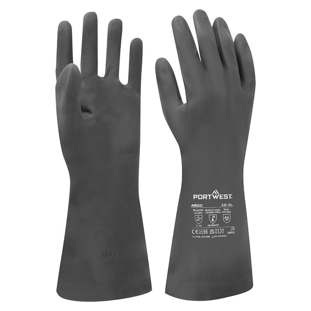Chem 380 Neoprene Gauntlet - Black