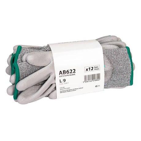 Cut C13 PU Essential Multipack (Pk12) - Grey