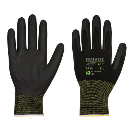 Grip 15 Foam Nitrile Bamboo Glove (Pk12) - Black