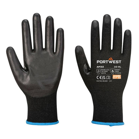 LR15 PU Touchscreen Glove - Black
