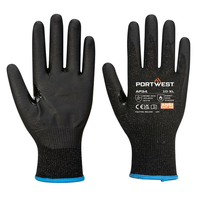 LR15 Nitrile Foam Touchscreen Glove (Pk12) - Black