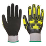 Impact D18 Nitrile Sandy TPR Waterproof Glove - Grey/Black