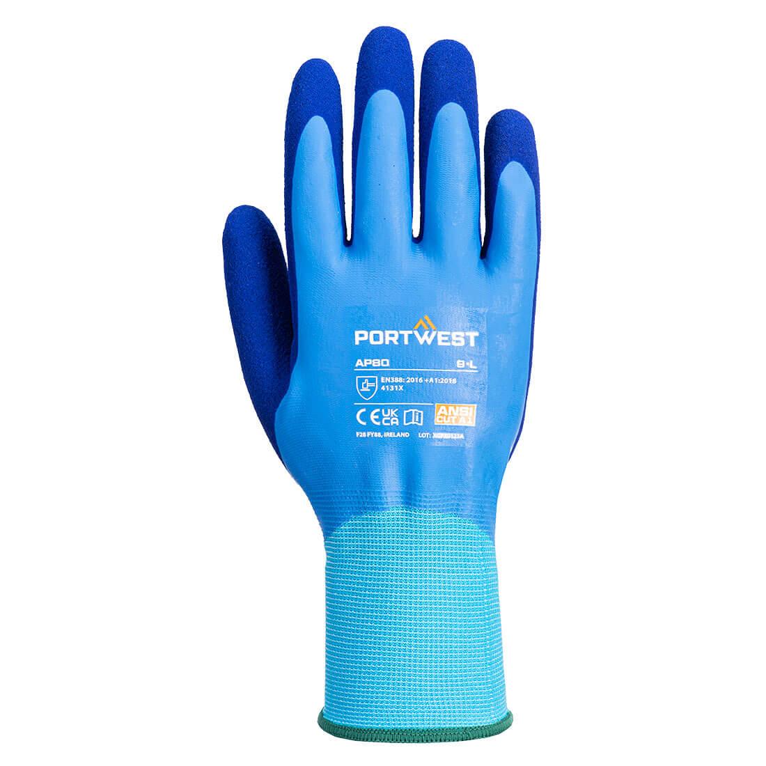 Grip 13 Latex Foam Aqua Glove - Blue