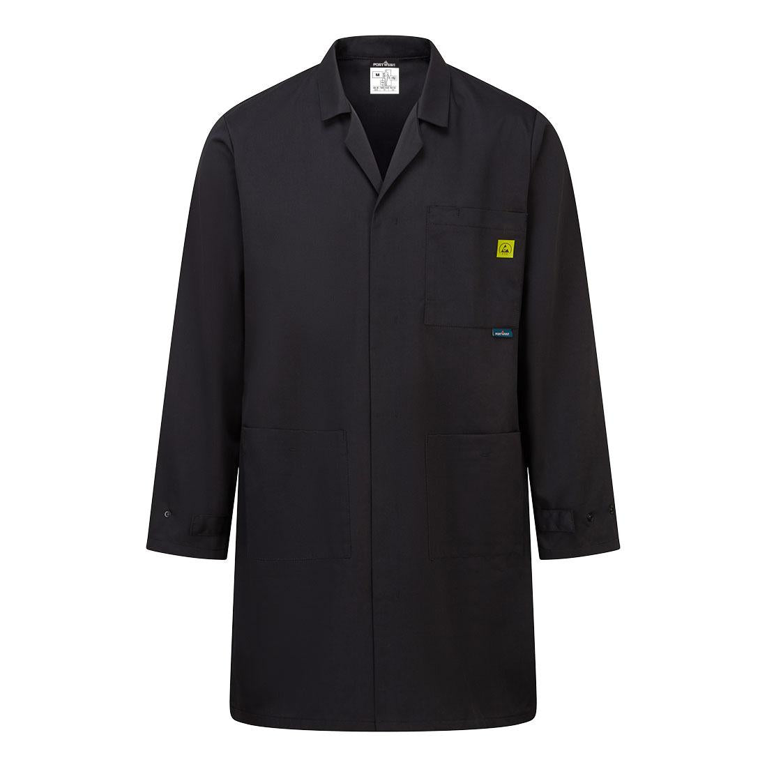 Anti-Static ESD Coat - Black