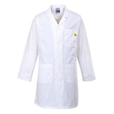 Anti-Static ESD Coat - White