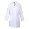 Anti-Static ESD Coat - White