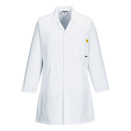 Anti-Static ESD Coat - White